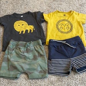 Tea collection mix and match tees and shorts